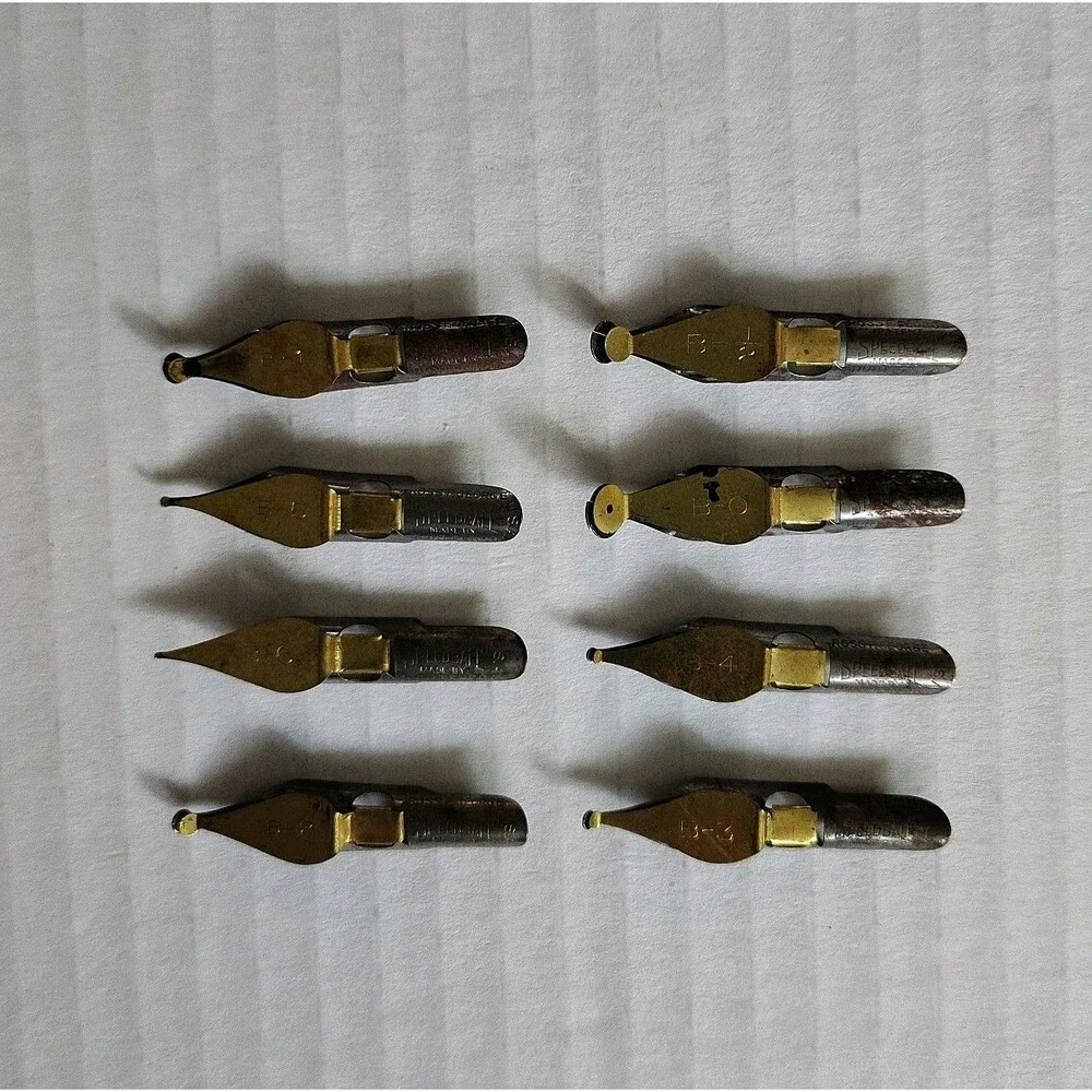 VTG Drafting Tool & Calligraphy Nib Lot Esterbrook Speedball Hunt 36 Pc